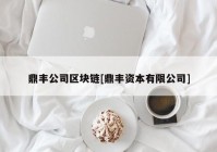 鼎丰公司区块链[鼎丰资本有限公司]